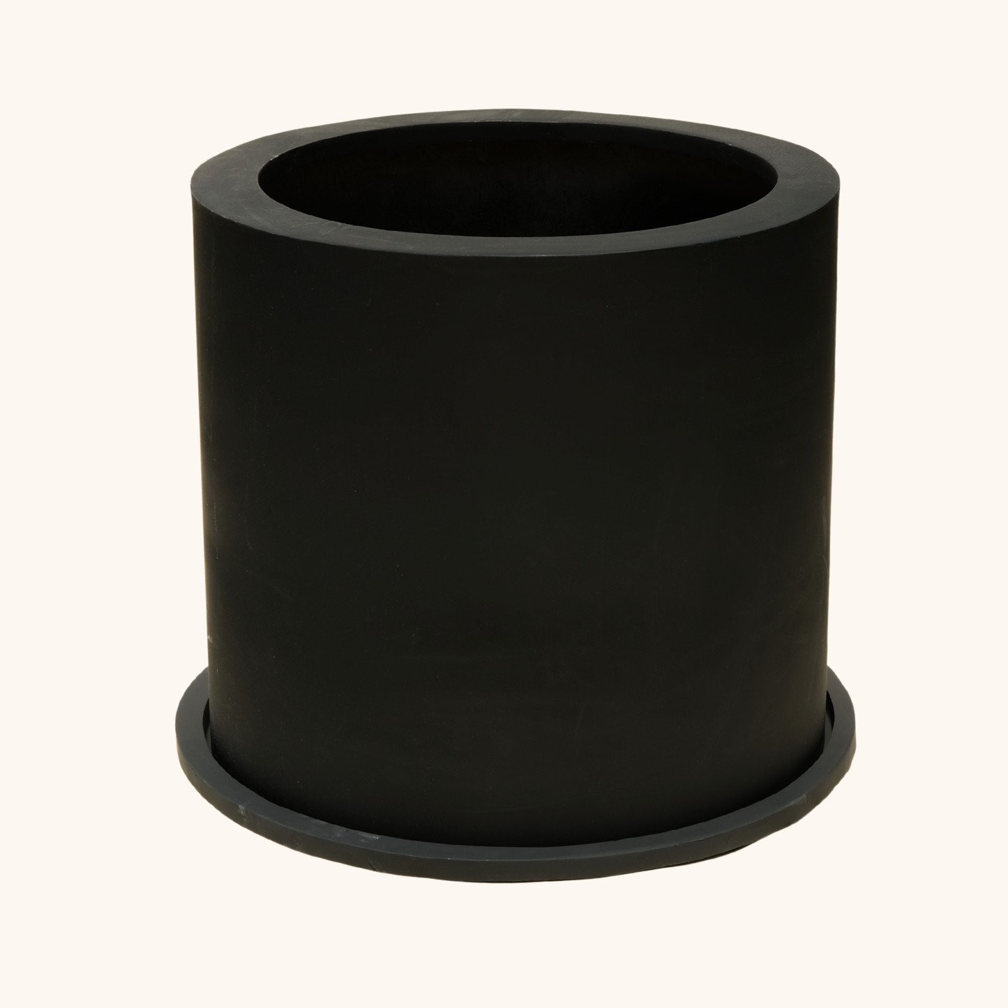 Maceta cilindro de fibra de vidrio premium