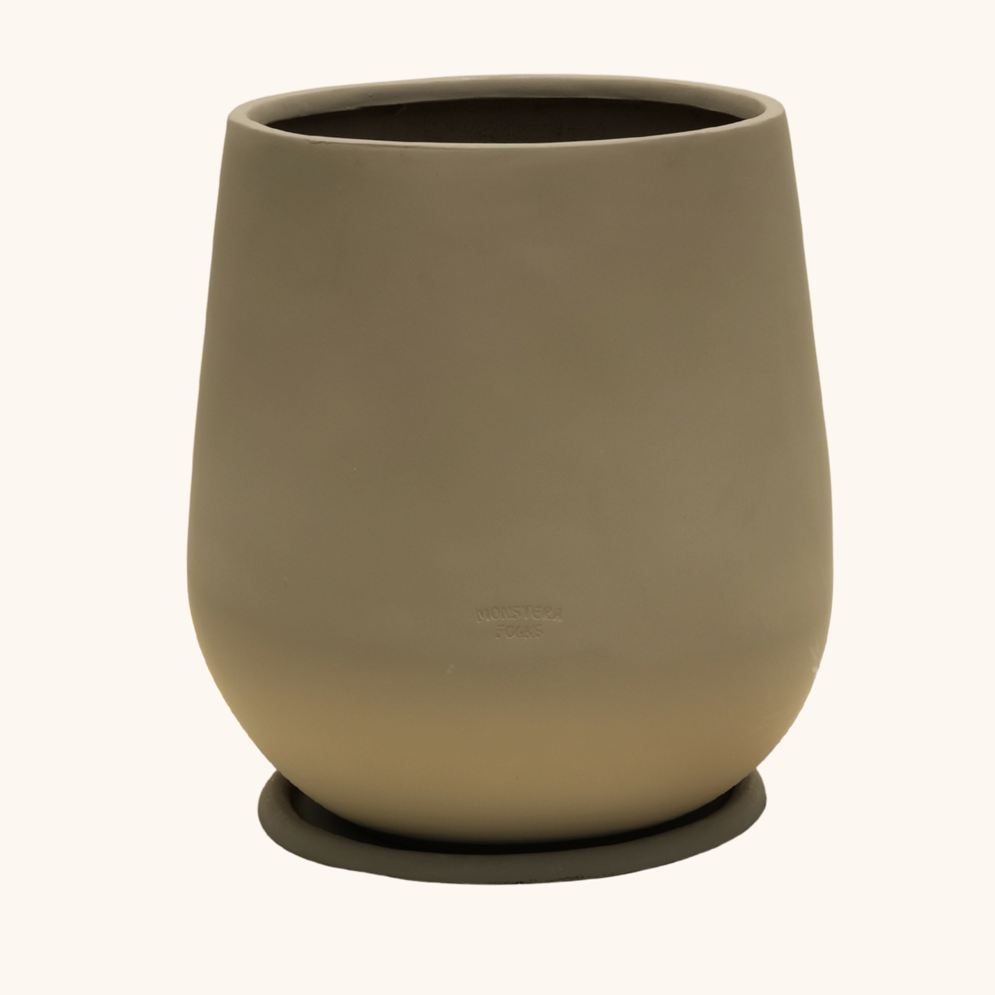 Maceta de diseño gota premium en fibra de vidrio