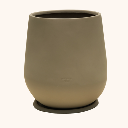 Maceta de diseño gota premium en fibra de vidrio